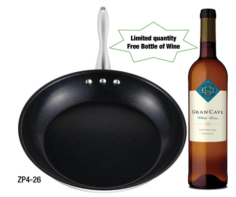 Stainless Steel Earth Pan by Ozeri, with a 100% PFOA-Free Non-Stick Coating developed in the USA, 26 cm (10 inch) (Free bottle of wine)