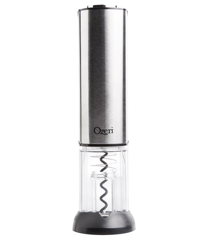 Ozeri Extravo Electric Wine Opener in Stainless Steel with Auto Activation (Button-Free Operation)