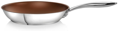 Ozeri 30.5 cm(12-Inch) Stainless Steel Pan with ETERNA, a PFOA and APEO-Free Non-Stick Coating
