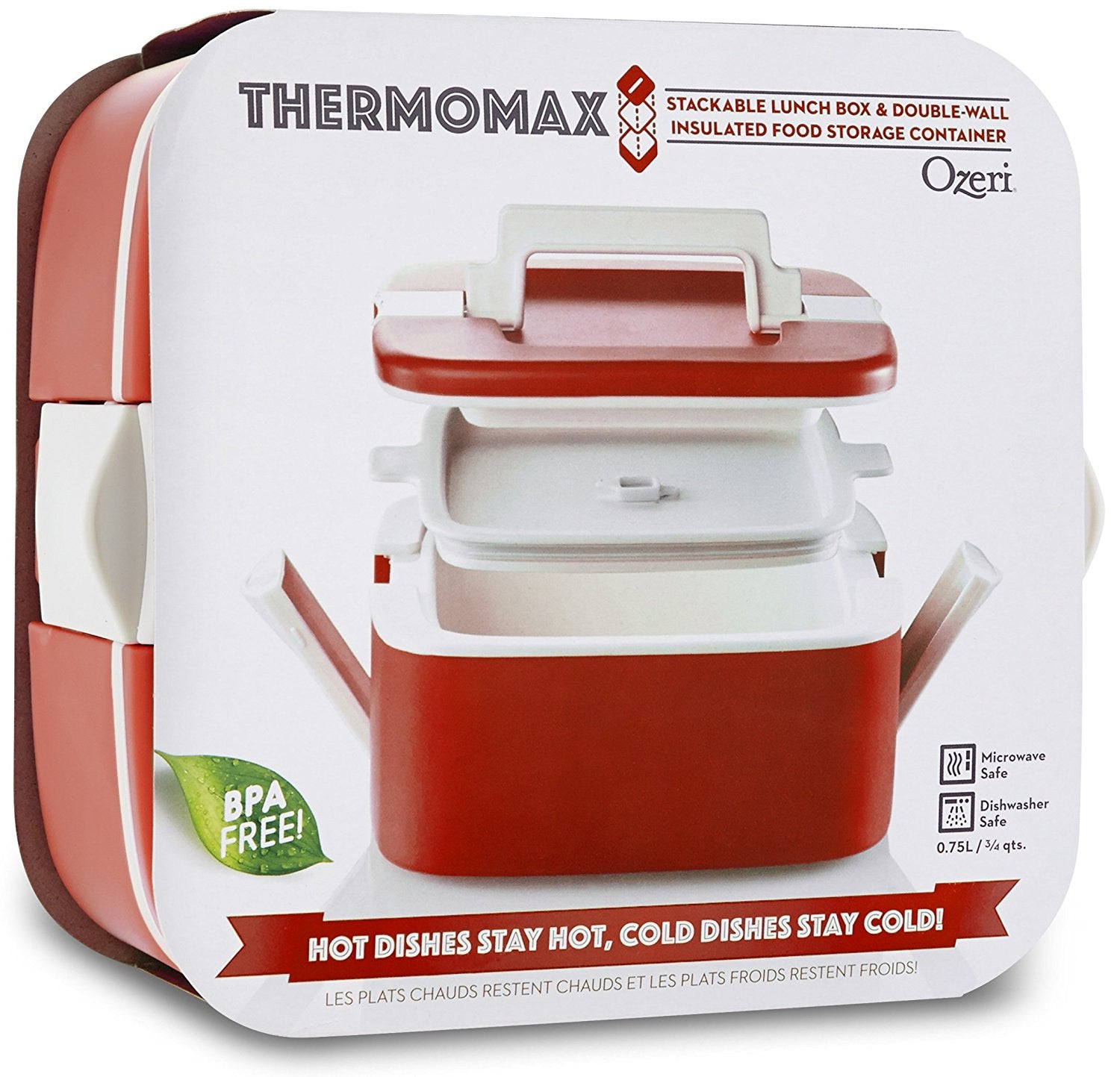 Ozeri Thermomax Stackable Lunch Box and Double-wall Insulated Food Sto –  OZERI ASIA