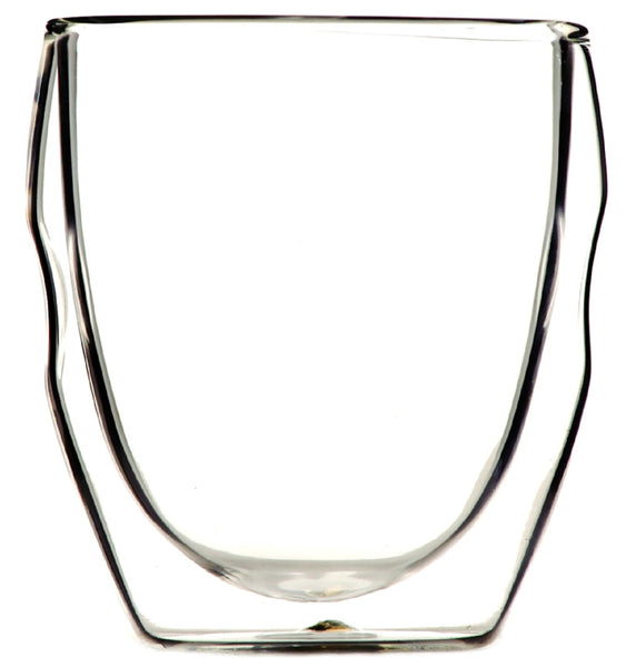 Ozeri Clear Curva Artisan Series Double Wall Beverage Glasses - Set of 4  Unique 8 oz Drinking Glasses in the Drinkware department at