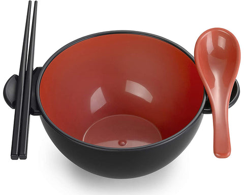 Ozeri Earth Ramen Bowl 6-Piece Set, Made from Plant-Derived and Other Natural Materials